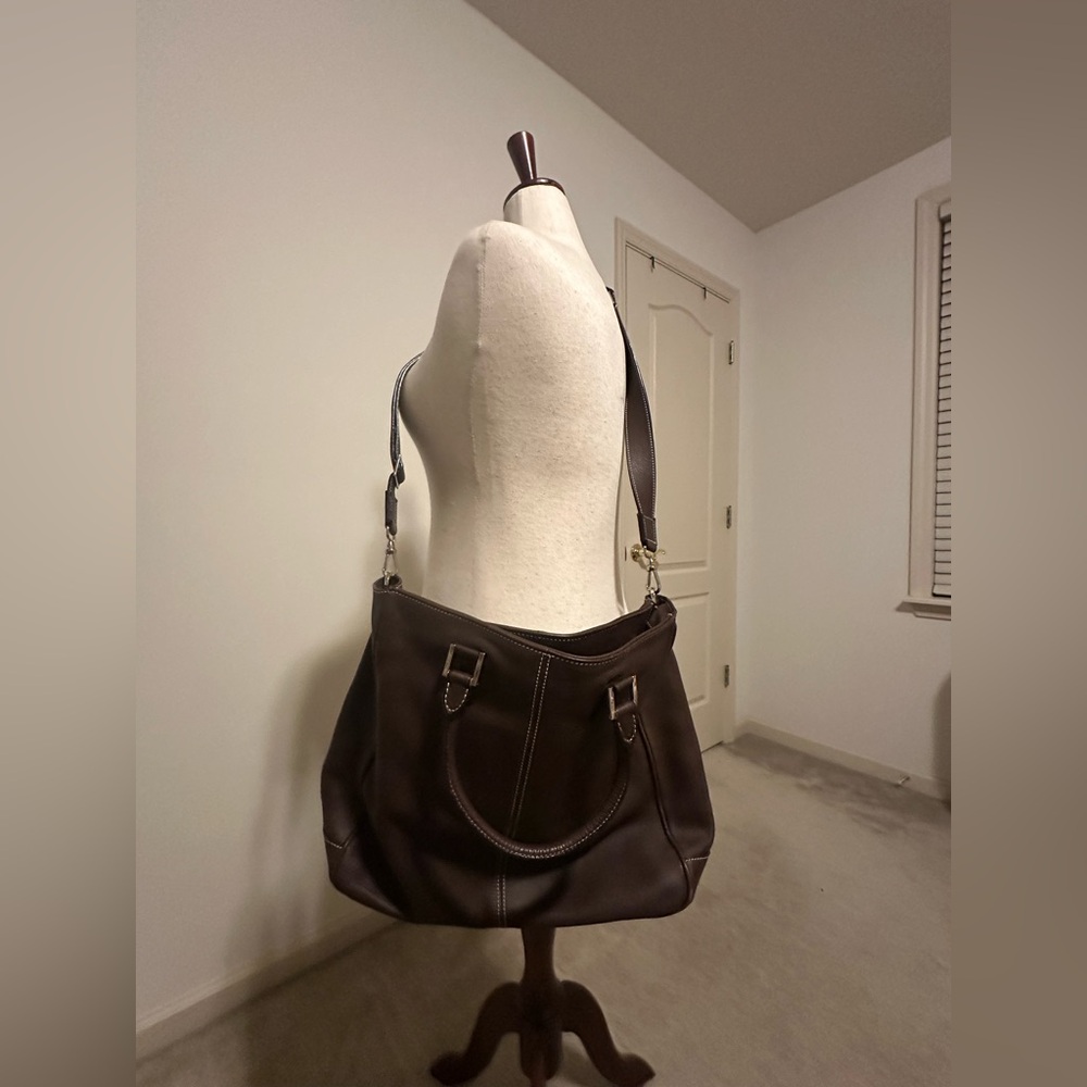 Cole Haan Brown Leather Travel Bag